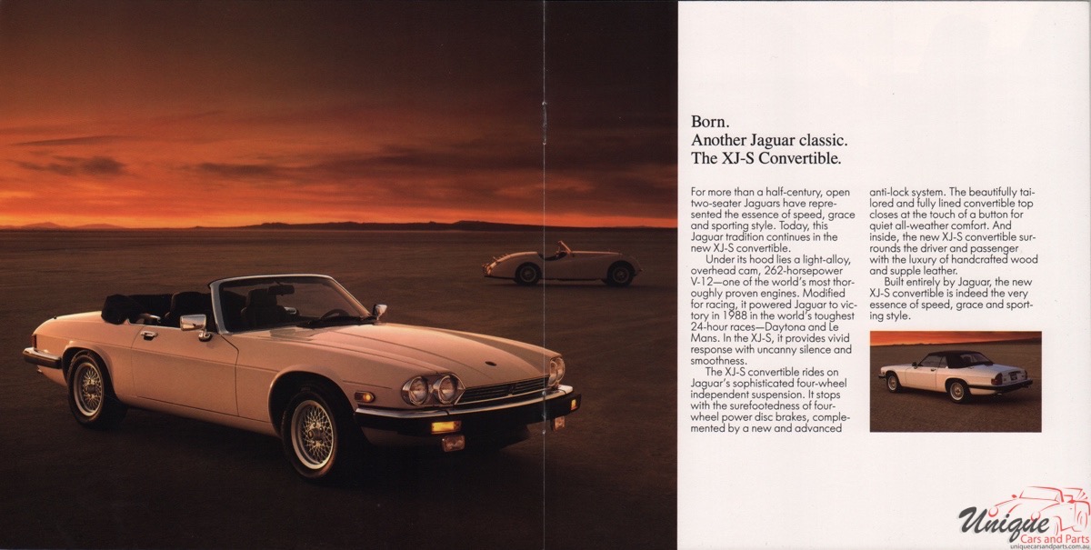 1989 Jaguar Model Lineup Brochure Page 2